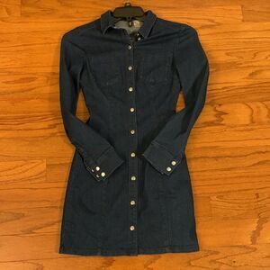 Divided by H&M size 4 formfitting denim long sleeve dress